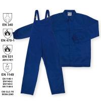 Electric arc welders flame retardant jacket and trousers