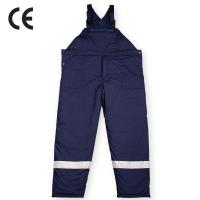 Padded working bibpants, with reflective tapes